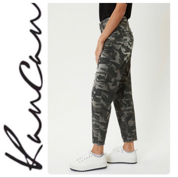 KanCan Wilder Camo High Rise Boyfriend Jeans - Picture 2 of 11